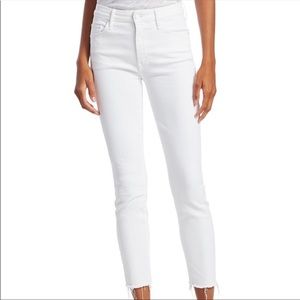 NWT Mother High Waisted Looker Ankle Fray Jeans